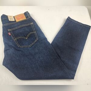 Levi's 505 Reguar Men's 36x30 Stretch Fit Dark Blue Denim Jeans NEW